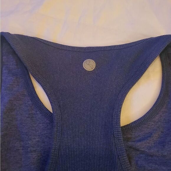 NWT Threads 4 thought blue ribbed bra crop XXL - Picture 6 of 11